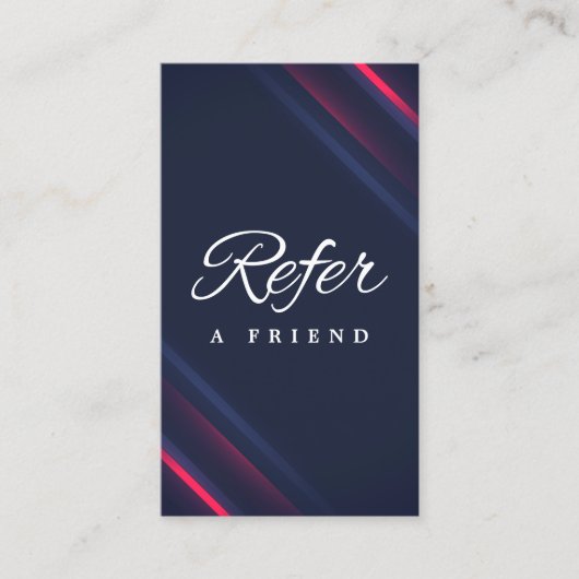 Minimalistische Kaart voor zakelijke verwijzing (Voorkant)