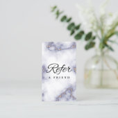 Minimalistische Kaart voor zakelijke verwijzing (Staand voorkant)