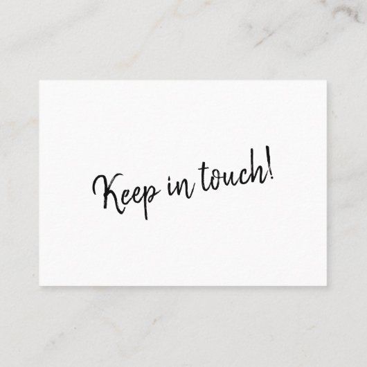 Minimalistische Kaart "We hebben ons verplaatst" o Visitekaartje (Achterkant)