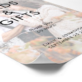 Minimalistische Kaarten Cadeaus Foto Overlay Trouw Poster (Hoek)