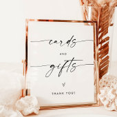 Minimalistische Kaarten en Cadeaus Bord | Moderne  Poster