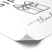 Minimalistische Kaarten en Cadeaus Poster Bord (Hoek)