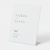 Minimalistische Kaarten en cadeaus Trouwbord Reclamebord Met Voetstuk (Voorkant)