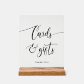 Minimalistische Kaarten en geschenken Acryl Bord (Voorkant)