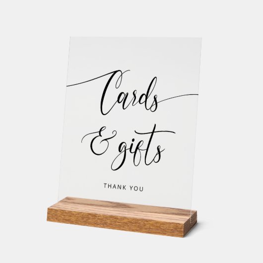 Minimalistische Kaarten en geschenken Acryl Bord (Hoek)