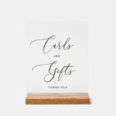 Minimalistische Kaarten en geschenken berijpt Acryl Bord (Voorkant)