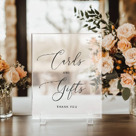 Minimalistische Kaarten en geschenken berijpt Acryl Bord