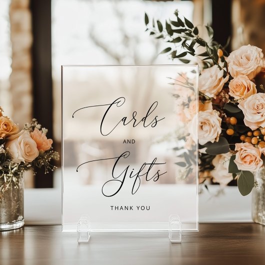 Minimalistische Kaarten en geschenken berijpt Acryl Bord