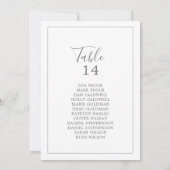 Minimalistische Kaarten voor de Silver Table Numbe (Achterkant)
