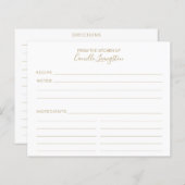 Minimalistische Kaarten voor wit en goudgebruik (Voorkant / Achterkant)