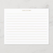 Minimalistische Kaarten voor wit en goudgebruik (Achterkant)