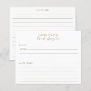 Minimalistische Kaarten voor wit en goudgebruik