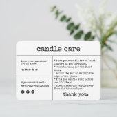  minimalistische kaartenzorg Hartelijk dank Bedankkaart (Staand voorkant)