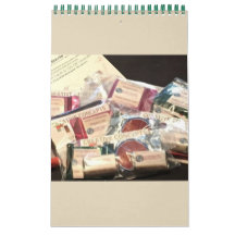 Minimalistische Kalender ELK JAAR/FORMaat/KLEUR/ON