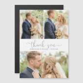 Minimalistische Kalligrafie 3 Fotocollage Dank u (Voorkant / Achterkant)