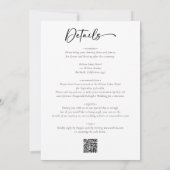 Minimalistische kalligrafie Alles in één bruiloft Kaart (Achterkant)