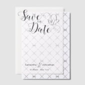 Minimalistische kalligrafie bruiloft uitnodiging O (Offset (Uitnodiging))