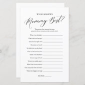 Minimalistische kalligrafie die mama het beste spe (Voorkant / Achterkant)