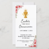 Minimalistische kalligrafie eerste heilige communi (Voorkant)