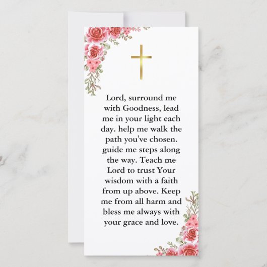 Minimalistische kalligrafie eerste heilige communi (Achterkant)