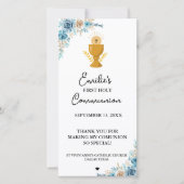 Minimalistische kalligrafie eerste heilige communi (Voorkant)