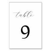 Minimalistische kalligrafie elegant eenvoudig kaart (Achterkant)