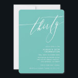 MINIMALISTISCHE Kalligrafie elegante 30e feestmunt Kaart<br><div class="desc">door kat massard / WWW.SIMPLYSWEETPAPERIE.COM Love the design,  maar wil graag enkele wijzigingen zien - een ander kleurenschema,  product,  voeg een foto toe of aangepast voor een andere gelegenheid - zonder zorgen gewoon contact met me op te nemen,  kat@simplysweetPAPERIE.com Ik ben blij om te helpen!</div>