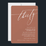 MINIMALISTISCHE Kalligrafie elegante 30e partij br Kaart<br><div class="desc">door kat massard / WWW.SIMPLYSWEETPAPERIE.COM Love the design,  maar wil graag enkele wijzigingen zien - een ander kleurenschema,  product,  voeg een foto toe of aangepast voor een andere gelegenheid - zonder zorgen gewoon contact met me op te nemen,  kat@simplysweetPAPERIE.com Ik ben blij om te helpen!</div>