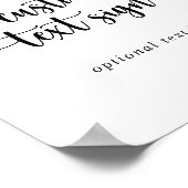 Minimalistische kalligrafie Eucalyptus aangepast t Poster (Hoek)