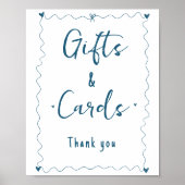Minimalistische kalligrafie Gift en Kaarten trouwb Poster (Voorkant)