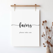 Minimalistische kalligrafie gunst teken poster