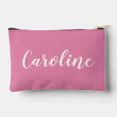 Minimalistische kalligrafie hete roze gepersonalis etui (Achterkant)