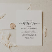 Minimalistische kalligrafie keuken thee Vrijgezell Kaart