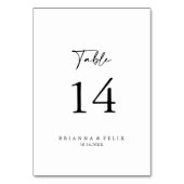 Minimalistische kalligrafie moderne elegante bruil kaart (Voorkant)