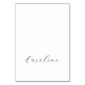 Minimalistische kalligrafie naam Elegant Place Car Kaart (Voorkant)