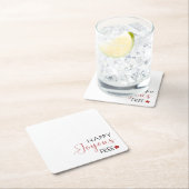 Minimalistische kalligrafie nuchterheid kartonnen onderzetters (Insitu)