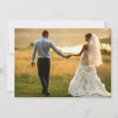 Minimalistische kalligrafie Ons avontuur Bedankt Kaart (Achterkant)