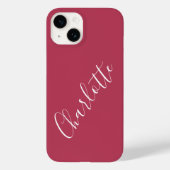 Minimalistische kalligrafie Persoonlijke naam Mage Case-Mate iPhone Case (Achterkant)