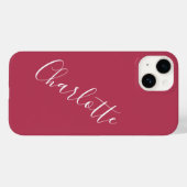 Minimalistische kalligrafie Persoonlijke naam Mage Case-Mate iPhone Case (Achterkant (horizontaal))