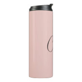 Minimalistische kalligrafie Script naam Roos Gold Thermosbeker (Gedraaid links)