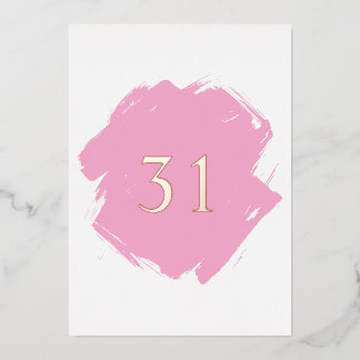 Minimalistische kalligrafie tekst  folie uitnodiging