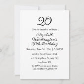 Minimalistische kalligrafie tekst  kaart (Achterkant)