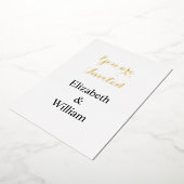 Minimalistische kalligrafie tekst uitnodiging (Gedraaid)