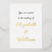 Minimalistische kalligrafie tekst uitnodiging (Voorkant)