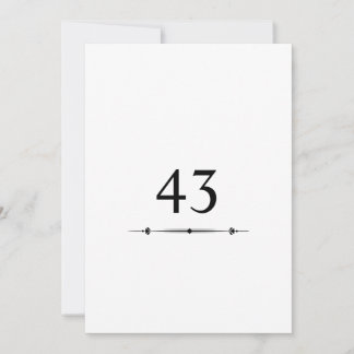 Minimalistische kalligrafie tekst verjaardagsfeest kaart