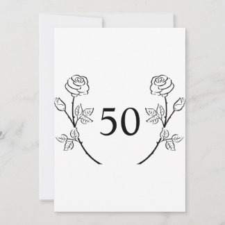 Minimalistische kalligrafie tekst verjaardagsfeest kaart