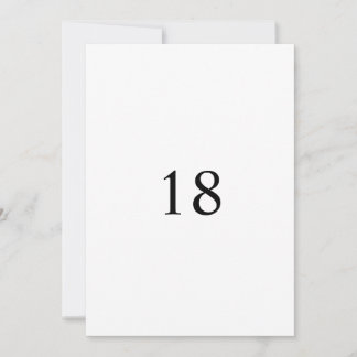 Minimalistische kalligrafie tekst verjaardagsfeest kaart