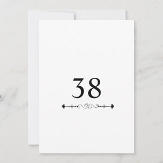 Minimalistische kalligrafie tekst verjaardagsfeest kaart