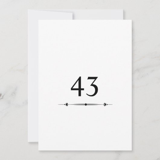 Minimalistische kalligrafie tekst verjaardagsfeest kaart (Voorkant)
