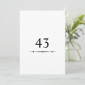 Minimalistische kalligrafie tekst verjaardagsfeest kaart (Staand voorkant)
